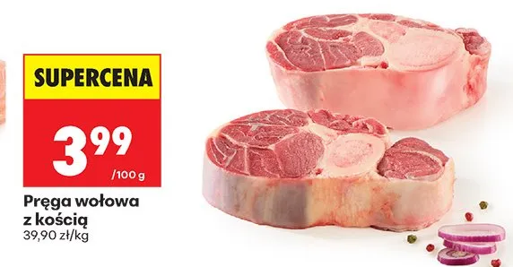 Pręga wołowa z kością promocja w Biedronka