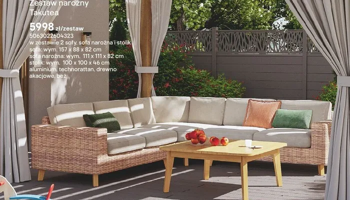 Zestaw narożny Takutea promocja w Castorama