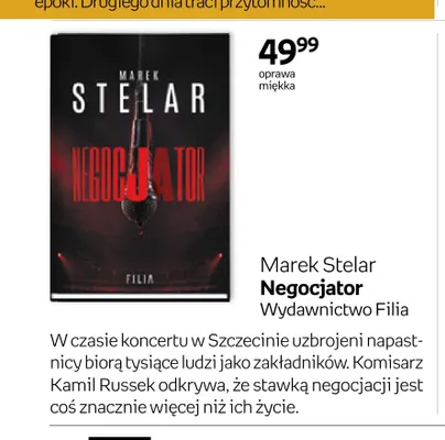 Książka Negocjator Marek Stelar promocja w Empik