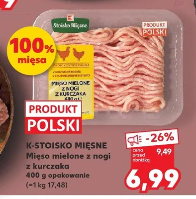 Mięso mielone z nogi z kurczaka promocja w Kaufland