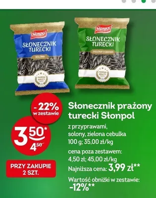 Słonecznik prażony turecki solony Słonpol promocja w Żabka