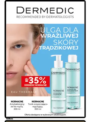 Normacne tonik oczyszczająco-regulujący Dermedic promocja w Ziko Dermo