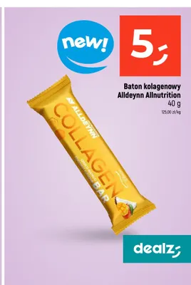 Baton kolagenowy Alldeynn Allnutrition promocja w Dealz
