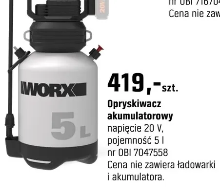 Opryskiwacz akumulatorowy promocja w OBI
