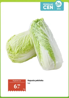 Kapusta pekińska luz promocja w Dino