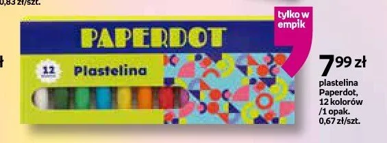 Plastelina Paperdot promocja w Empik