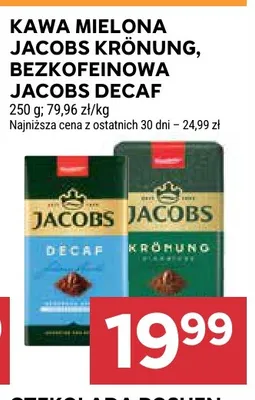 Kawa mielona bezkofeinowa Jacobs Decaf promocja w Stokrotka