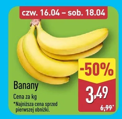 Banany promocja w Aldi