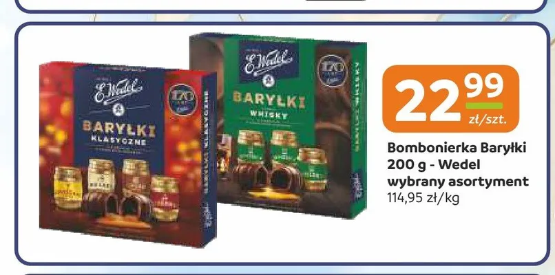 Bombonierka Baryłki E.Wedel promocja w Gama