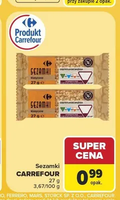 Sezamki Carrefour klasyczne promocja w Carrefour