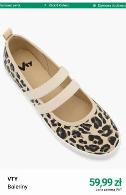Baleriny VTY promocja w Deichmann