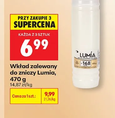 Wkład zalewany do zniczy Lumia promocja w Biedronka