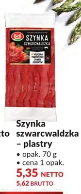 Szynka szwarcwaldzka Bell plastry promocja w Makro