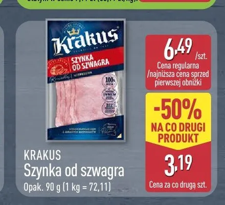 Szynka od szwagra Krakus promocja w Aldi