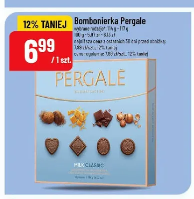 Bombonierka Pergale Milk Classic promocja w POLOmarket