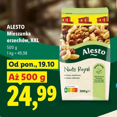 Mieszanka orzechów XXL Alesto promocja w Lidl