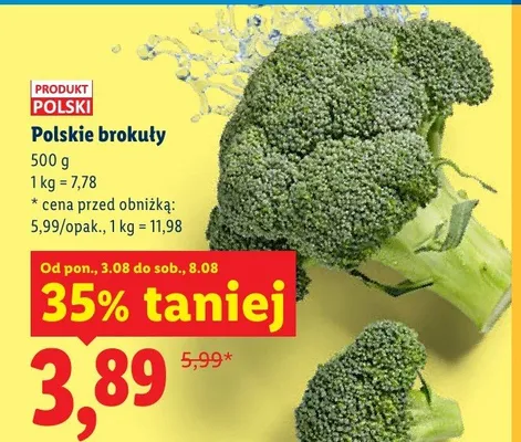 Brokuły polskie promocja w Lidl