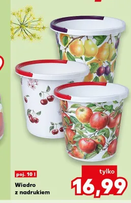 Wiadro z nadrukiem 10 l promocja w Kaufland