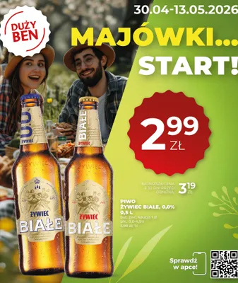 Piwo Żywiec Białe 0,0% promocja w Duży Ben