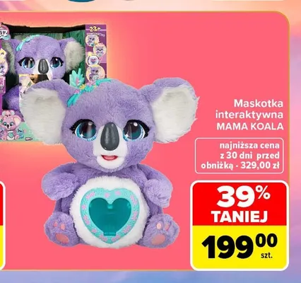 Maskotka interaktywna Mama Koala promocja w Carrefour Market