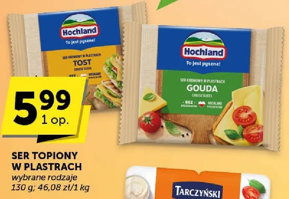 Ser topiony Hochland Tost w plastrach promocja w Groszek