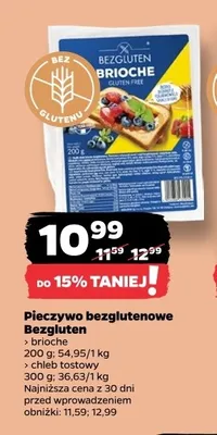 Chleb tostowy bezglutenowy Bezgluten promocja w Netto