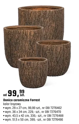 Doniczka ceramiczna Forrest promocja w OBI
