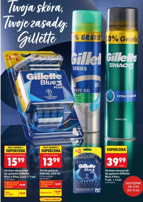 Zestaw maszynki do golenia Blue 3 Plus promocja w Biedronka