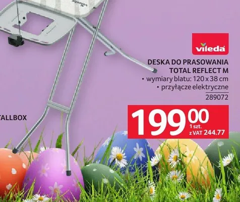 Deska do prasowania total reflect m Vileda promocja w Selgros