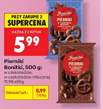 Pierniki w czekoladzie Bonitki promocja w Biedronka