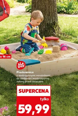 Piaskownica z zaokrąglonymi narożnikami  promocja w Kaufland