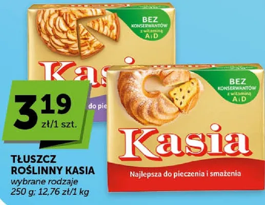 Tłuszcz roślinny kasia wybrane rodzaje promocja w Euro Sklep