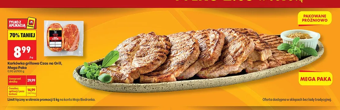 Karkówka grillowa Czas na Grill Mega Paka promocja w Biedronka
