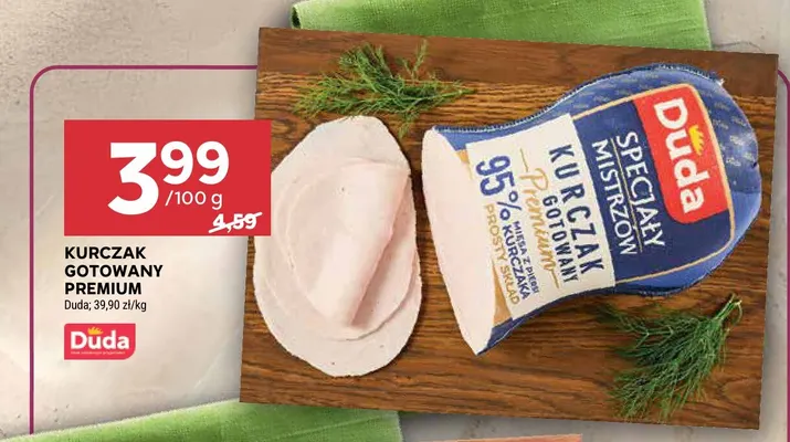 Kurczak gotowany premium Duda promocja w Stokrotka
