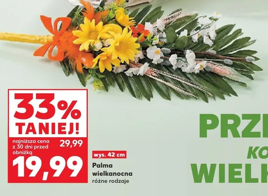 Palma wielkanocna różne rodzaje promocja w Kaufland