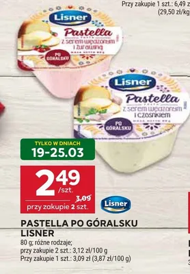 Pastella po góralsku Lisner promocja w Stokrotka