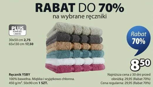 Ręcznik promocja w Jysk