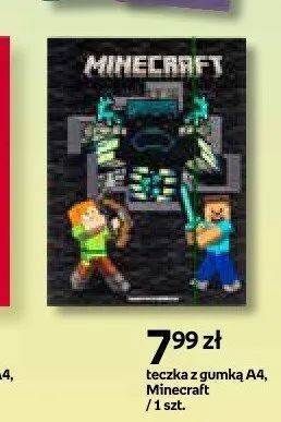 Teczka z gumką A4 Minecraft promocja w Empik