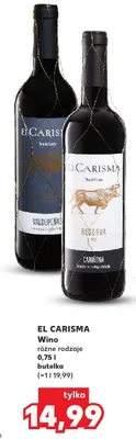 Wino El Carisma różne rodzaje promocja w Kaufland