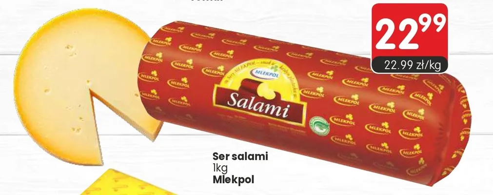 Ser salami Mlekpol promocja w Market Point