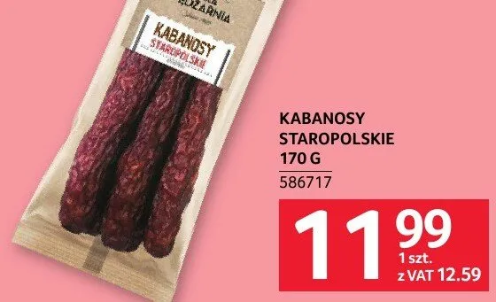 Kabanosy staropolskie 170 g promocja w Selgros