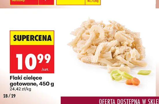 Flaki cielęce gotowane promocja w Biedronka