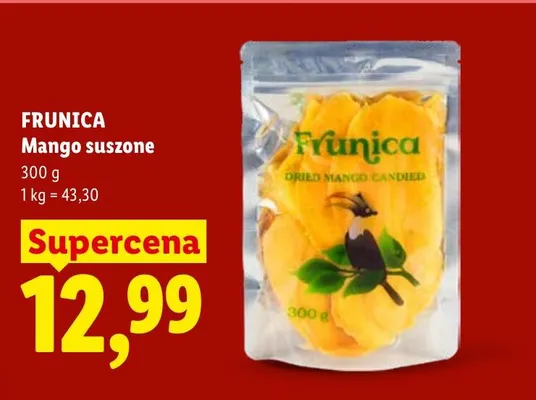 Mango suszone Frunica promocja w Lidl