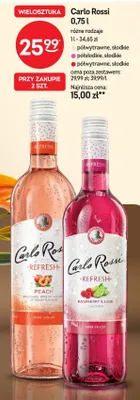 Wino Carlo Rossi Refresh Raspberry & Lime promocja w Żabka