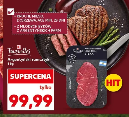 Argentyński rumsztyk K-Favourites promocja w Kaufland