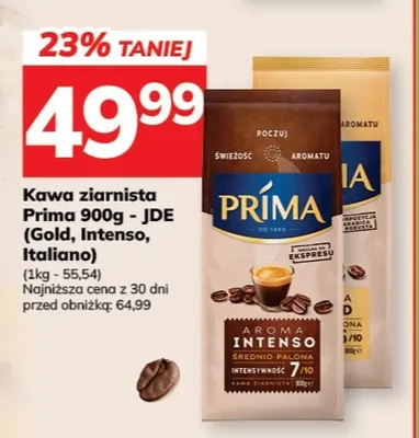 Kawa ziarnista Prima Italiano promocja w Hitpol