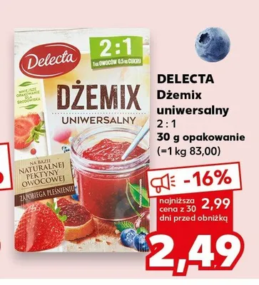 Dżemix uniwersalny 2:1 Delecta promocja w Kaufland