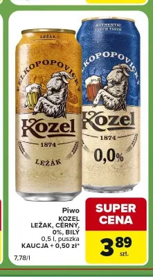 Piwo bezalkoholowe Kozel promocja w Carrefour Express
