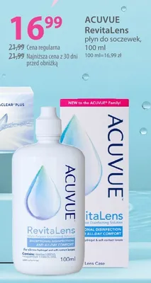 Płyn do soczewek ACUVUE RevitaLens promocja w Hebe