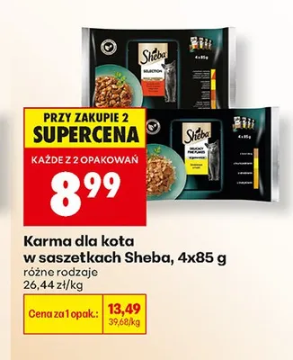 Karma dla kota rybne danie Sheba promocja w Biedronka